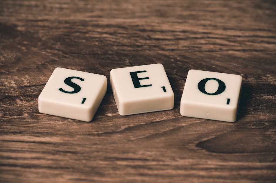 UX design principles - Scrabble tiles spelling 'SEO' on a wooden surface. Ideal for digital marketing themes.