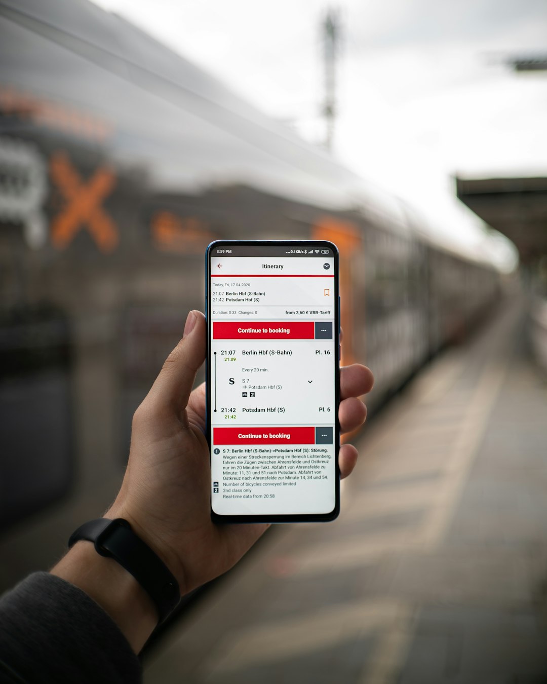In-app booking vs. separate booking site