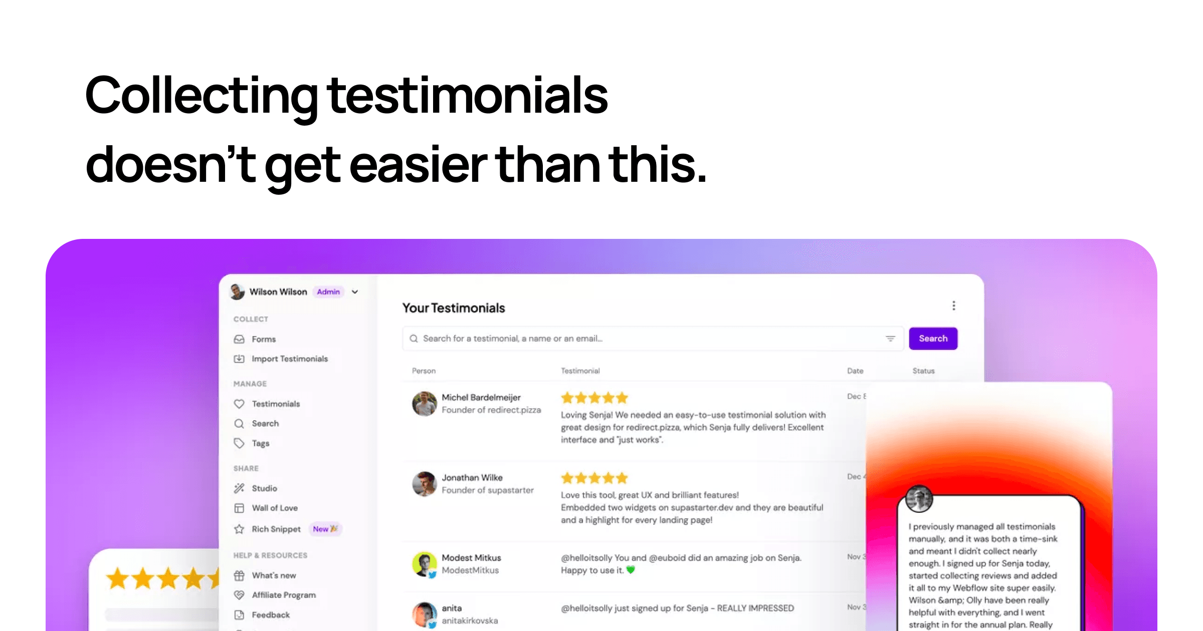 video testimonial tools